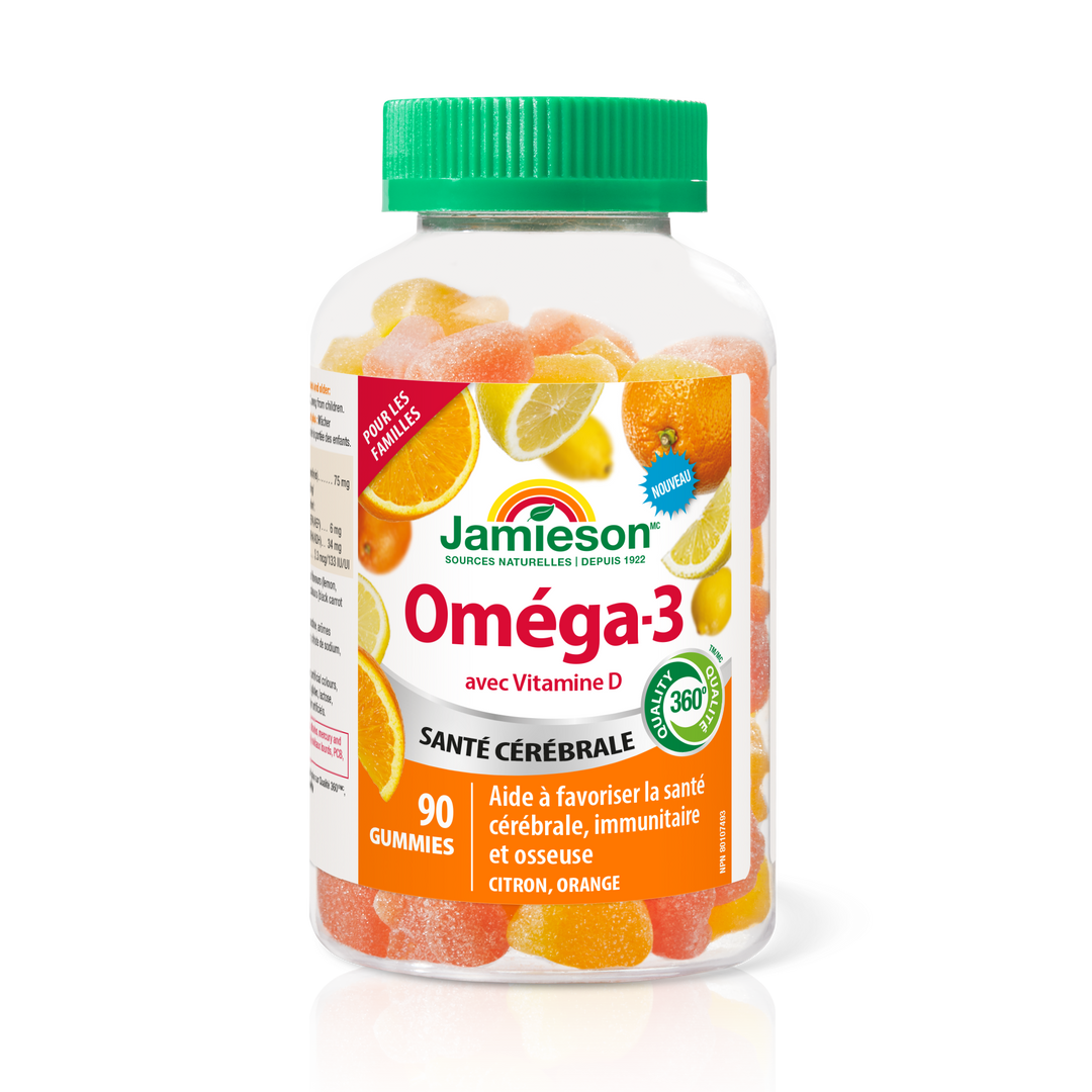 Jamieson Omega-3 Gummies | Family Friendly, 90 Gummies