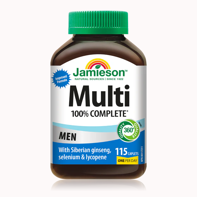 Jamieson 100% Complete Multivitamin for Men , 115 caplets