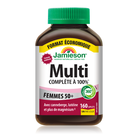 100% Complete Multi pour femmes 50+, 160 caplets