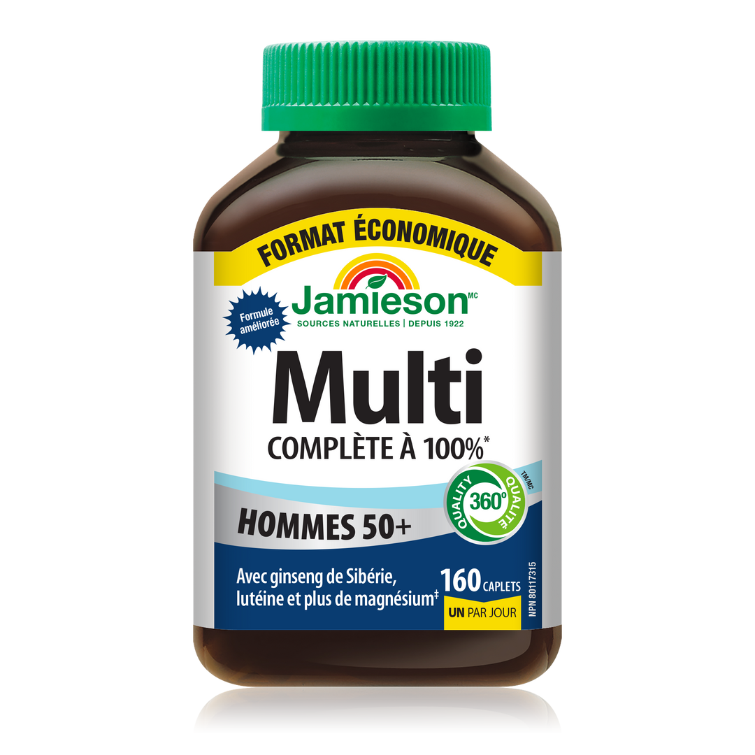 100% Complete Multi For Men 50+, 160 Caplets