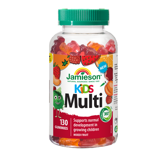 Jamieson  Multivitamin Gummies for Kids, 130 Gummies canadian label nitvd.com