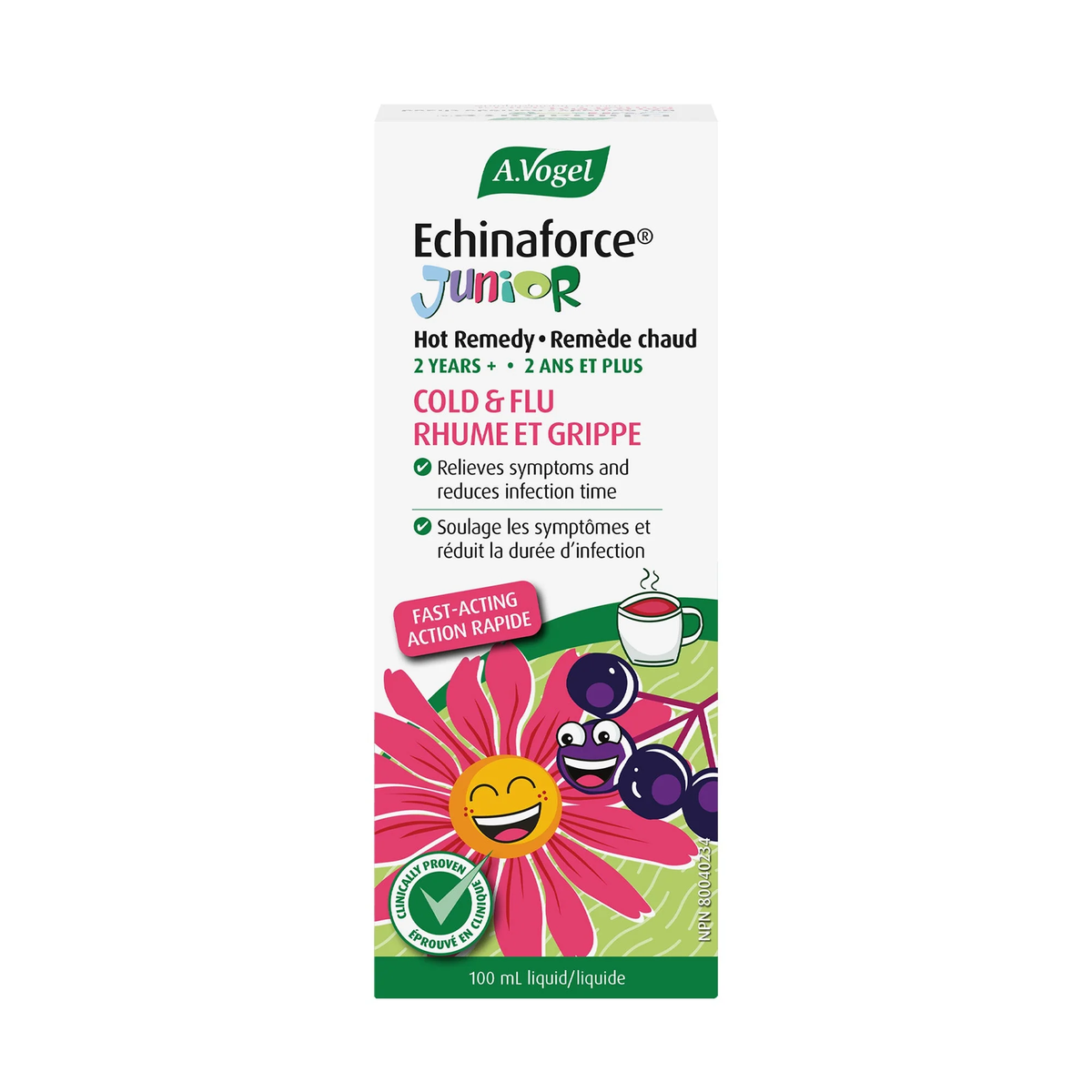A.Vogel Echinaforce Junior Hot Drink - Cold and Flu Remedy 100mL Children 2+