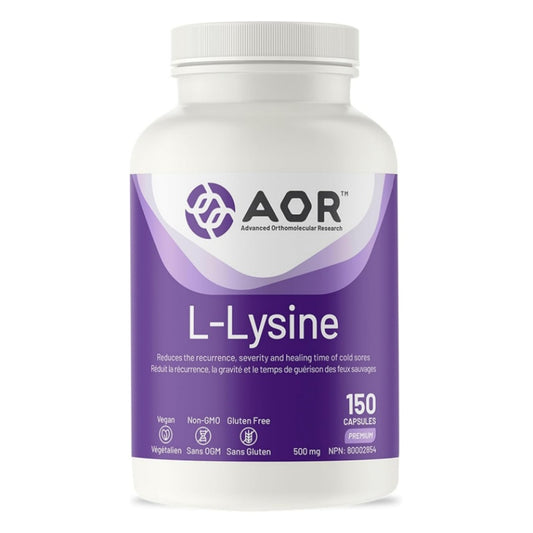 AOR L-賴氨酸 150粒素食膠囊 減輕唇皰疹