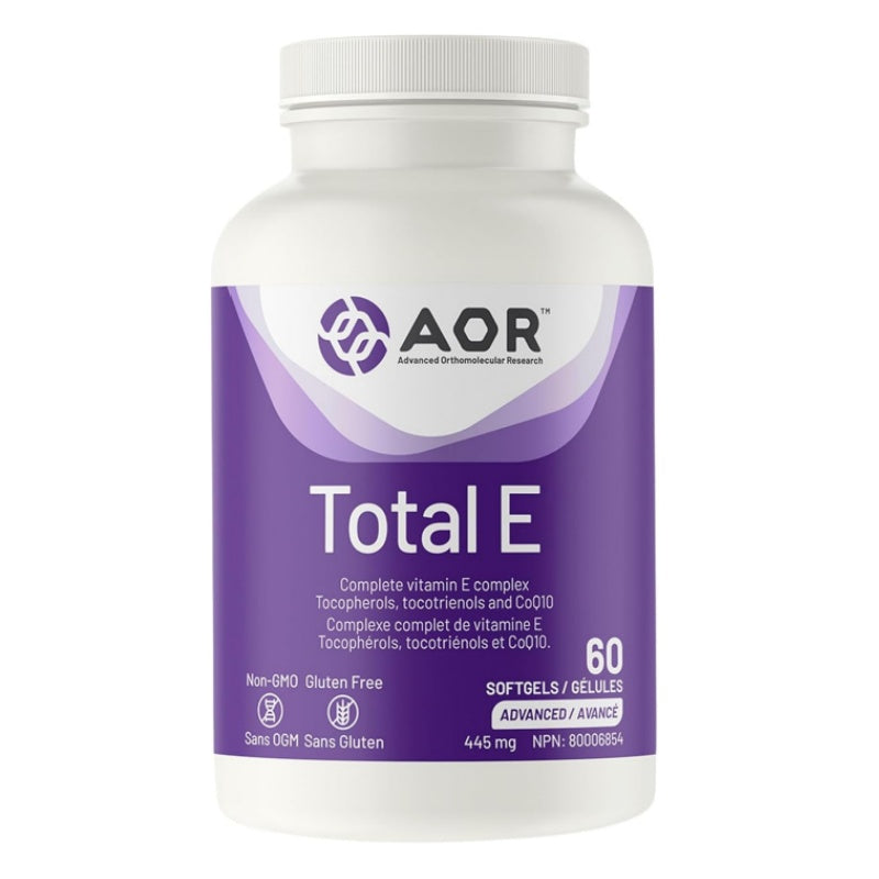 AOR Total E 60 軟膠囊 - 維他命E複合物 生育酚、三烯生育酚和輔酶Q10 保持年輕皮膚