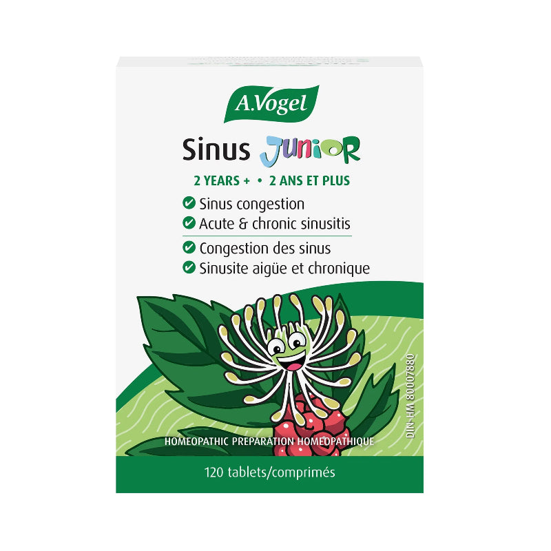 A.Vogel Sinus Junior - Natural Sinus Relief for Kids 120 Tablets Children 2+