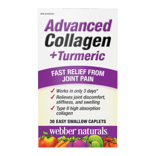 Webber Naturals Advanced Collagen + Turmeric, 30 caps