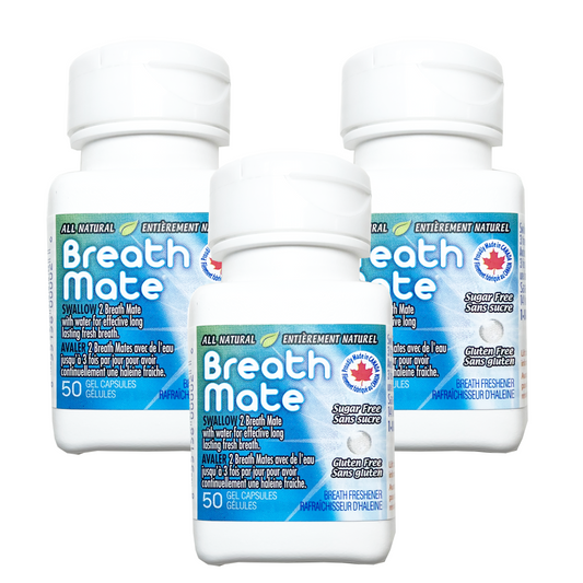 3 x Breath Mate 50 gel capsules Bundle