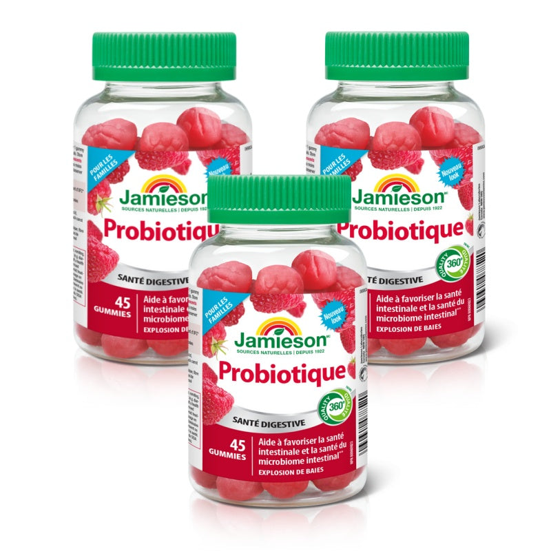 【優惠組合】3 x Jamieson 紅莓爆漿益生菌軟糖 45粒
