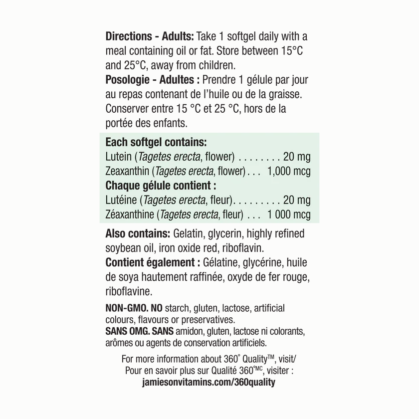 2 x Jamieson Lutein with Zeaxanthin-X Strength, 45 tabs Bundle