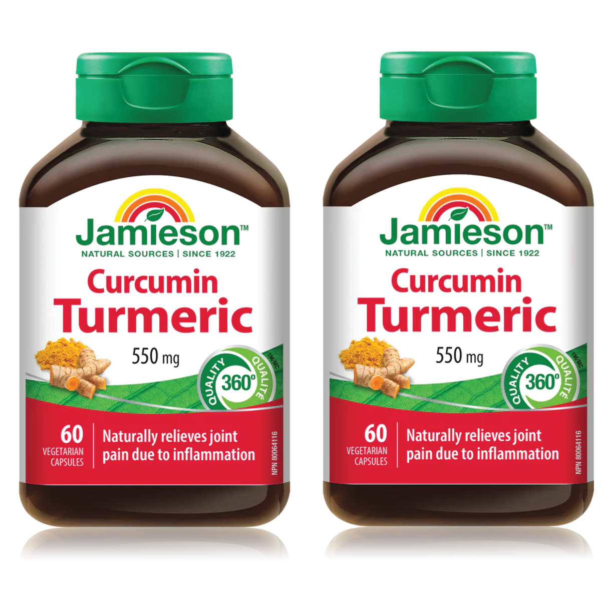 【优惠组合】2 x Jamieson 姜黄素，550毫克，60粒