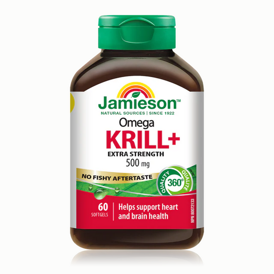 Jamieson 歐米茄+磷蝦油 500毫克，軟膠囊60粒