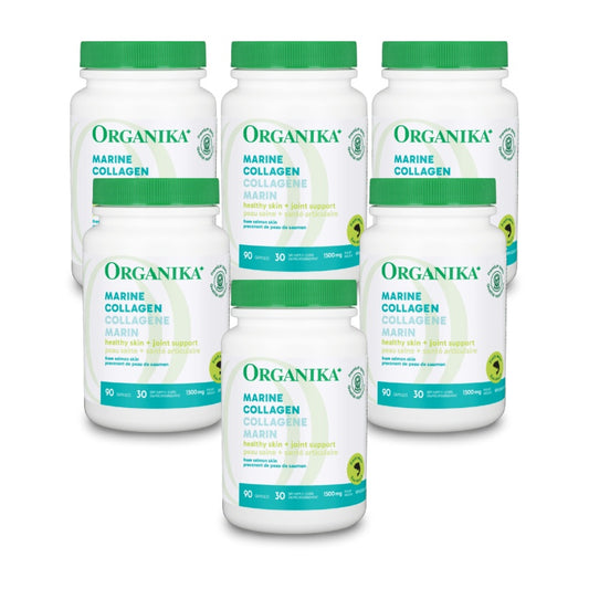 6x Organika Marine Collagen 500mg 90 capsules Bundle
