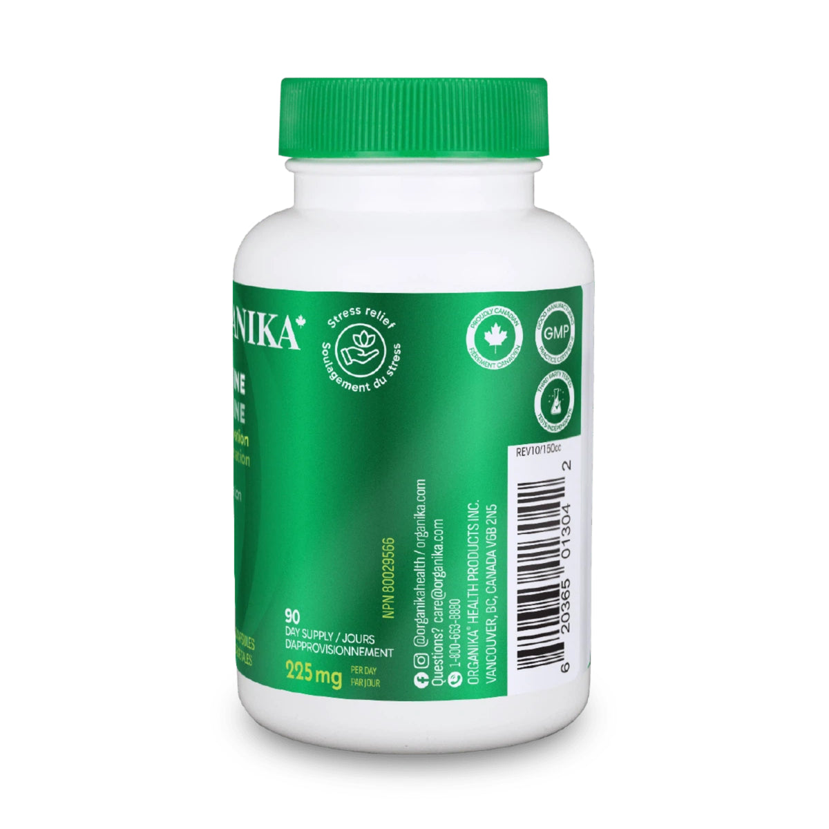 6x Organika L-theanine 225mg 90 vcaps Bundle