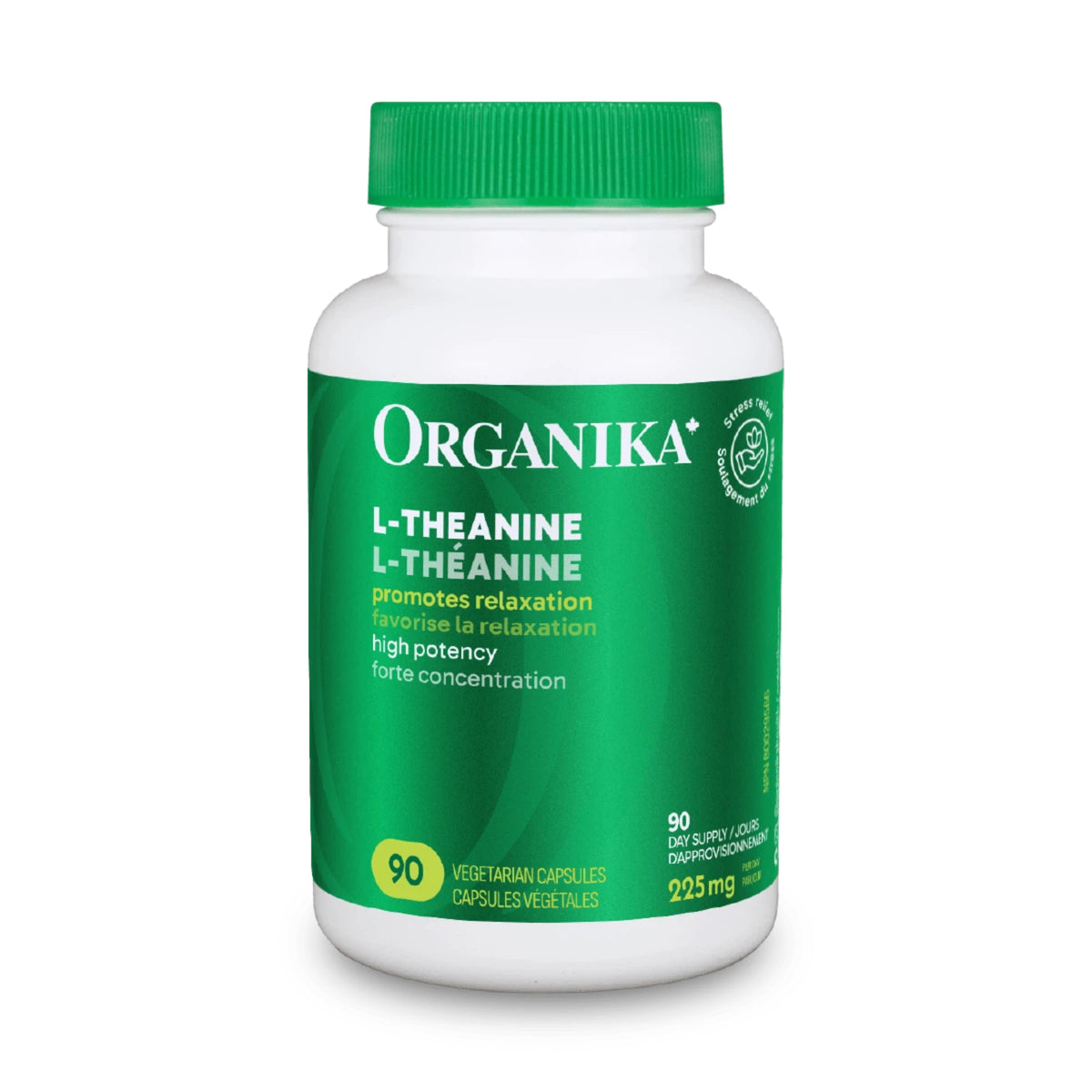 6x Organika L-theanine 225mg 90 vcaps Bundle