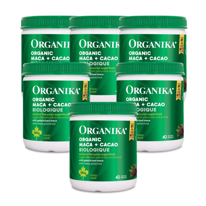 6x Organika Maca + Cacao Powder 200g Bundle