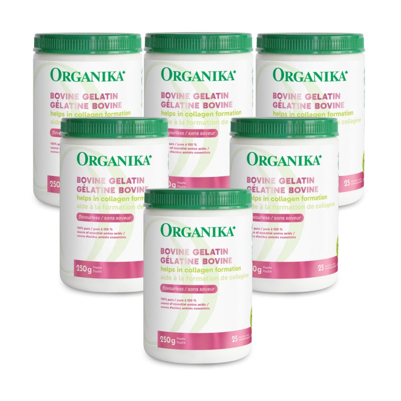 [优惠组合] 6瓶x Organika牛皮明胶粉，250克