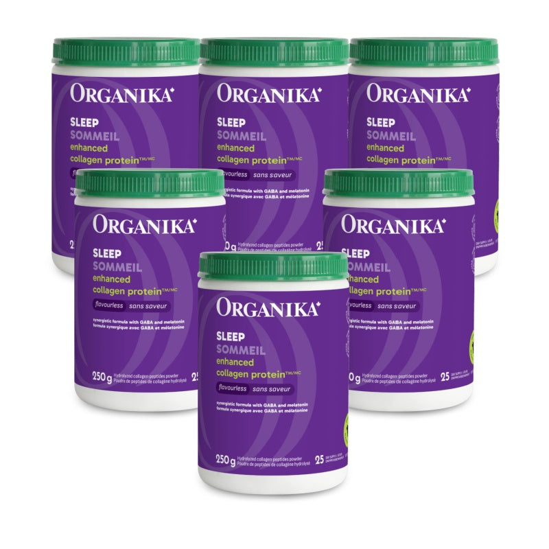 6x Organika Enhanced Collagen Sleep 250g Bundle