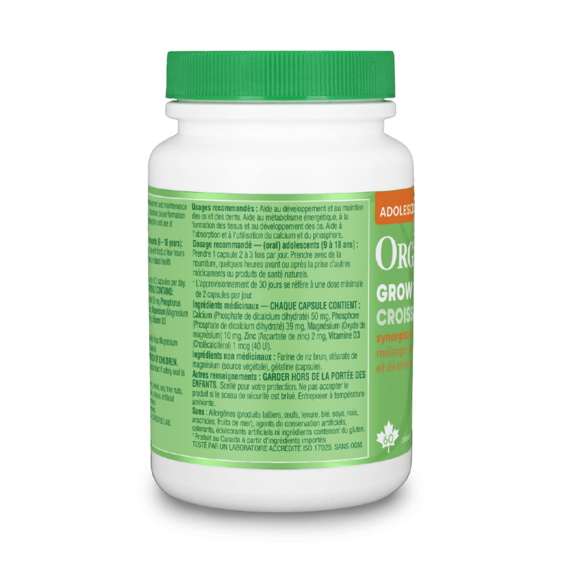 Organika Kids Grow Plus 60 vegetarian capsules