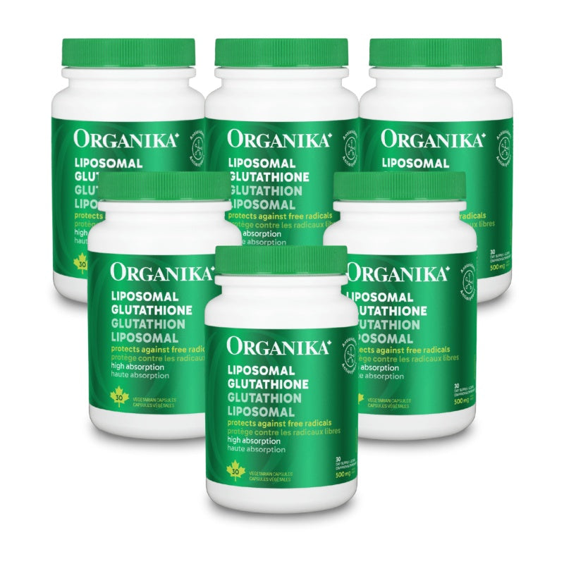 [優惠組合] 6瓶x Organika 脂質體維生素 C 500 毫克 60 粒素食膠囊