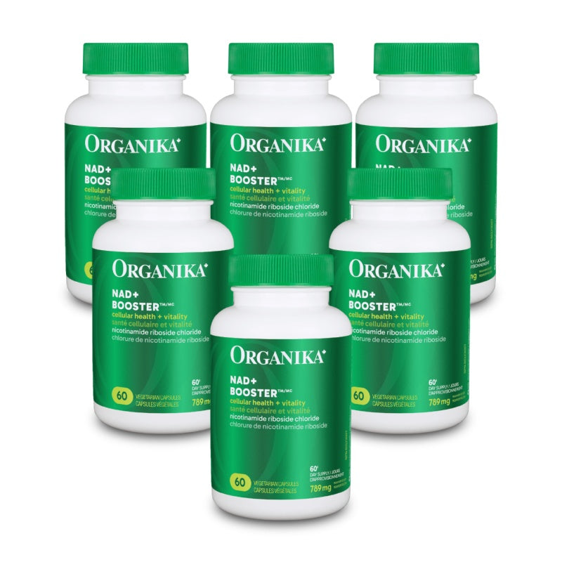 [優惠組合] 6瓶x Organika NAD+Booster NRC 300毫克 60粒素食膠囊