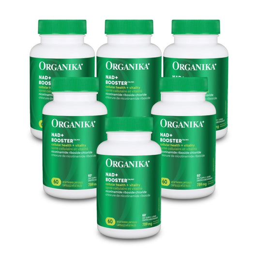 6x Organika NAD+Booster NRC 300mg 60 Vcap Bundle