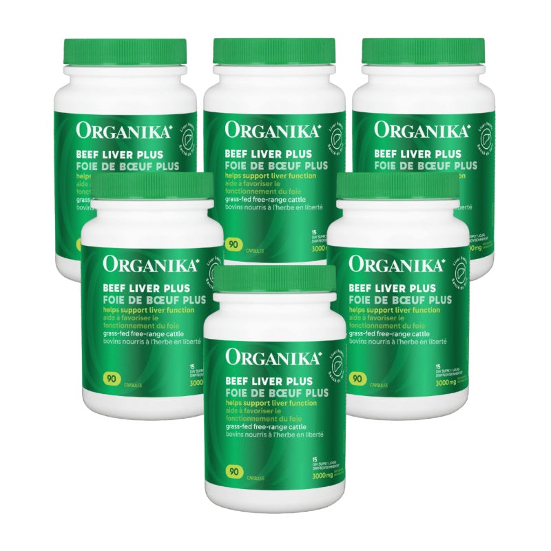 [优惠组合] 6瓶 X Organika 牛肝胶囊升级版 90粒