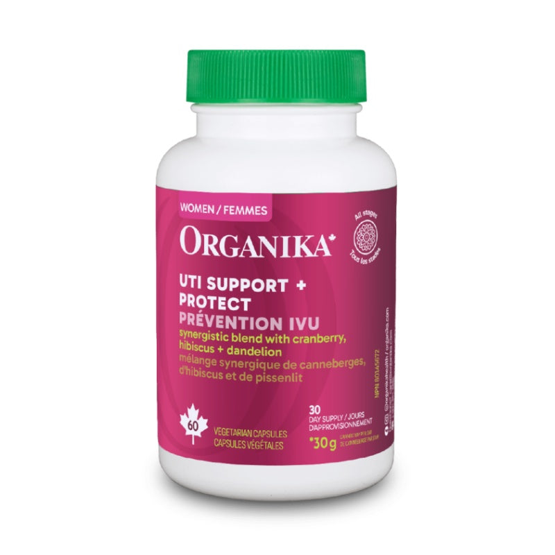 【清仓特价】Organika 尿路健康益生菌 + 蔓越莓精华胶囊 30克，60粒素食胶囊 有效期至：2027年12月
