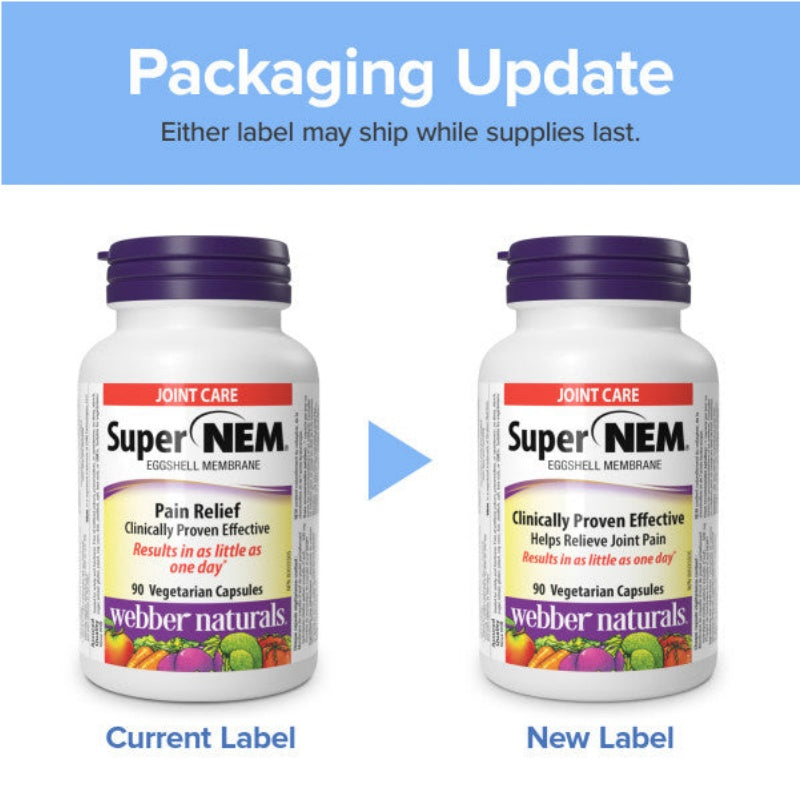 Webber Naturals NEM® (Natural Eggshell Membrane) 500 mg, 30vcaps