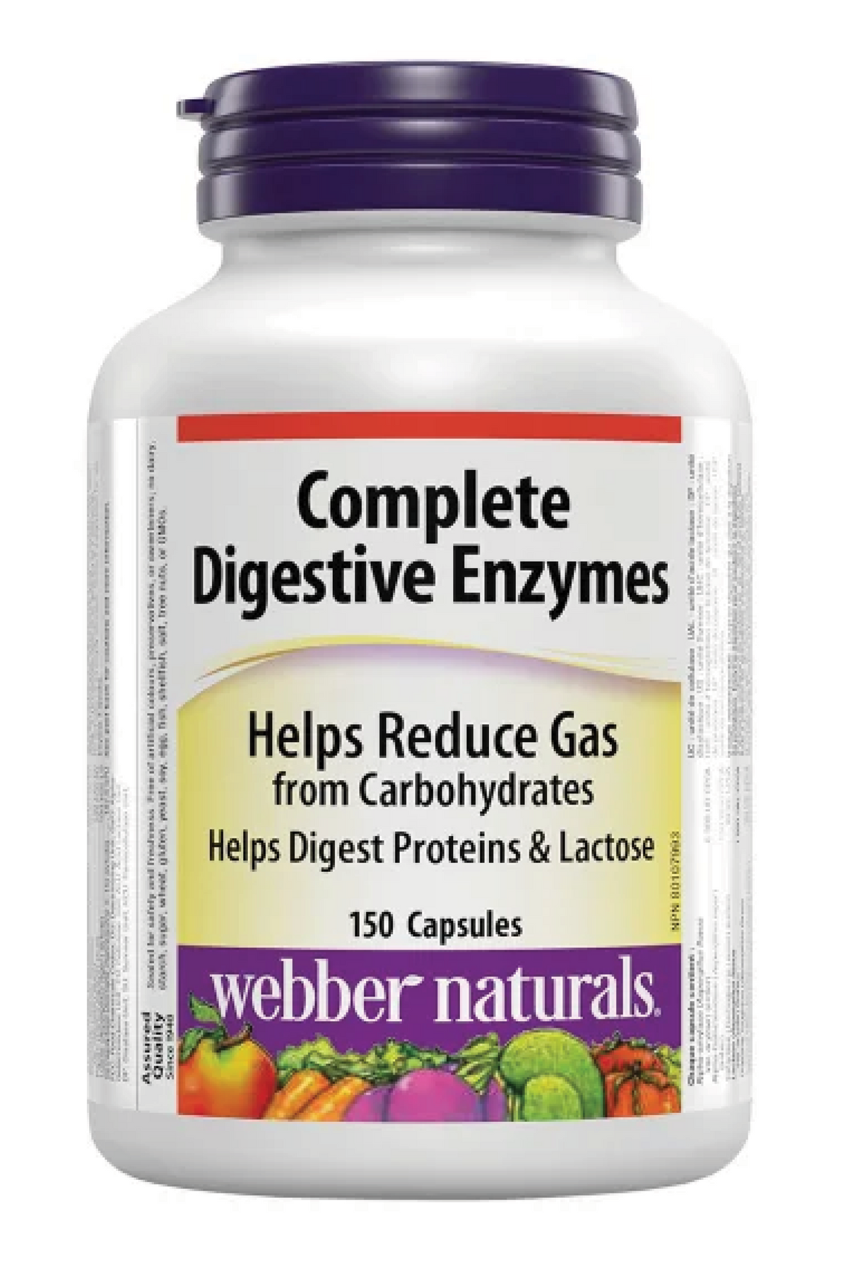 Webber Naturals 完全消化酶，150 粒胶囊