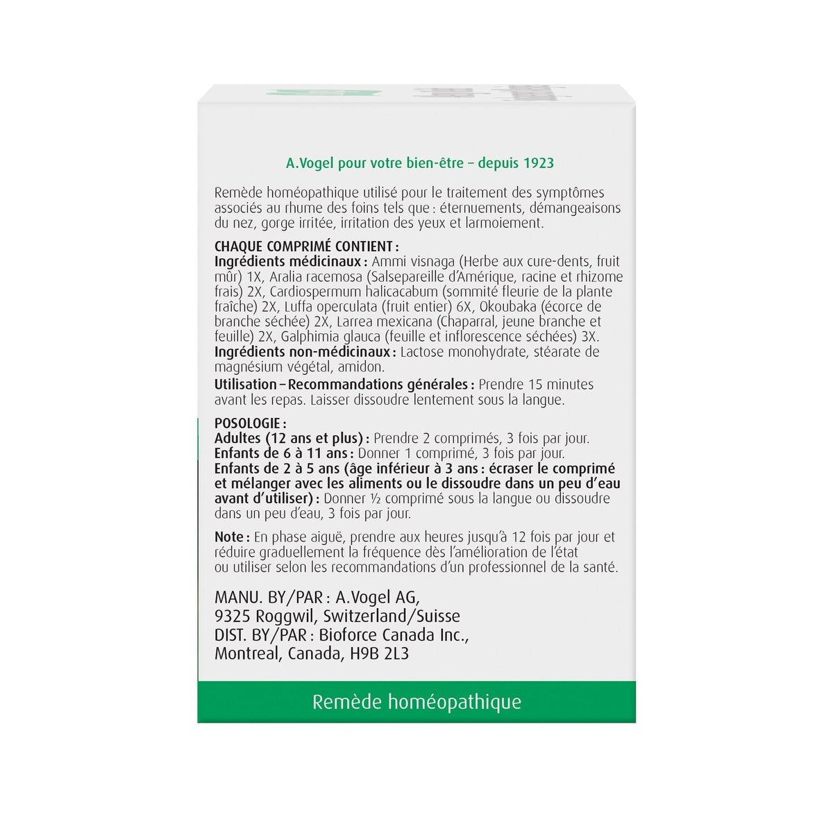 A. Vogel Allergy Relief, 120 Tablets