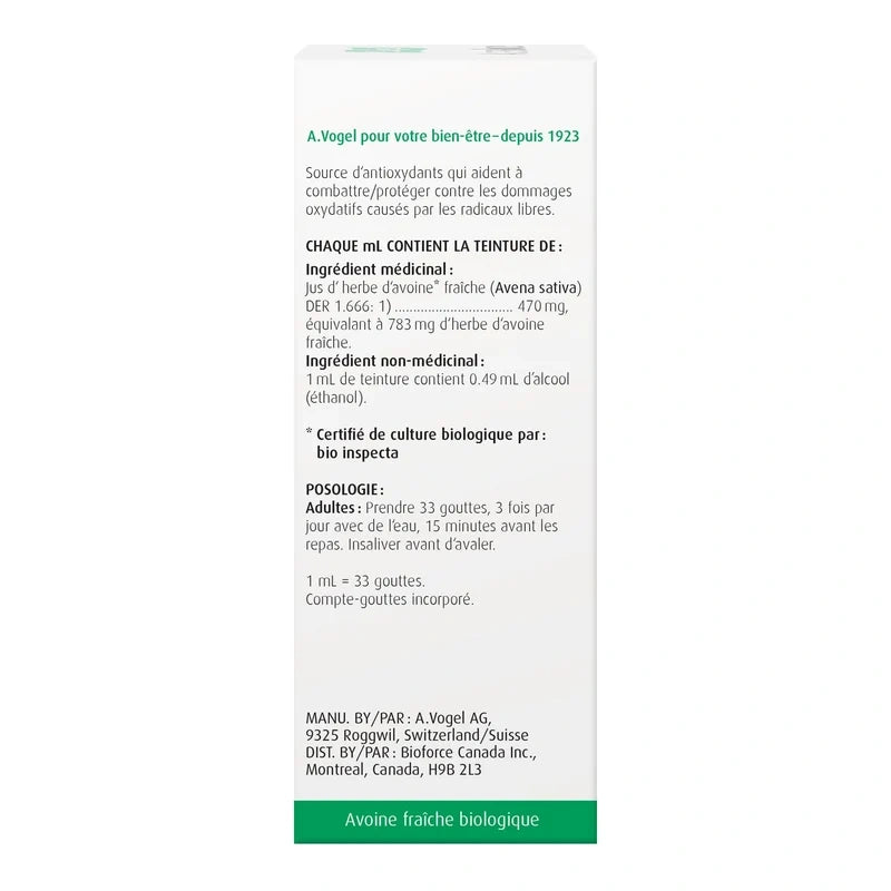 A.Vogel Avenaforce Fresh Avena Sativa Antioxidant Extract 50mL