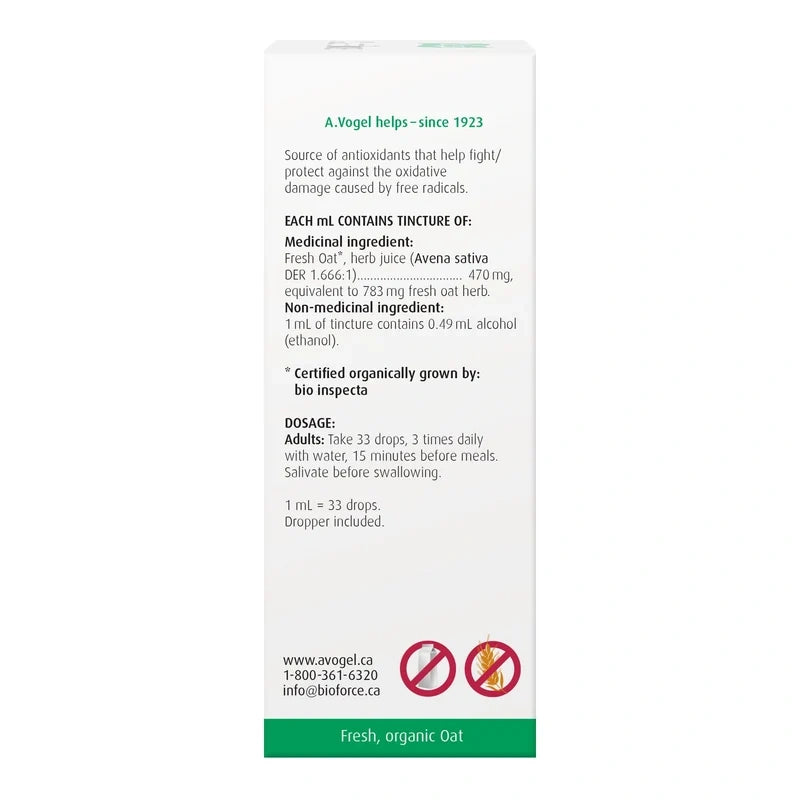 A.Vogel Avenaforce Fresh Avena Sativa Antioxidant Extract 50mL