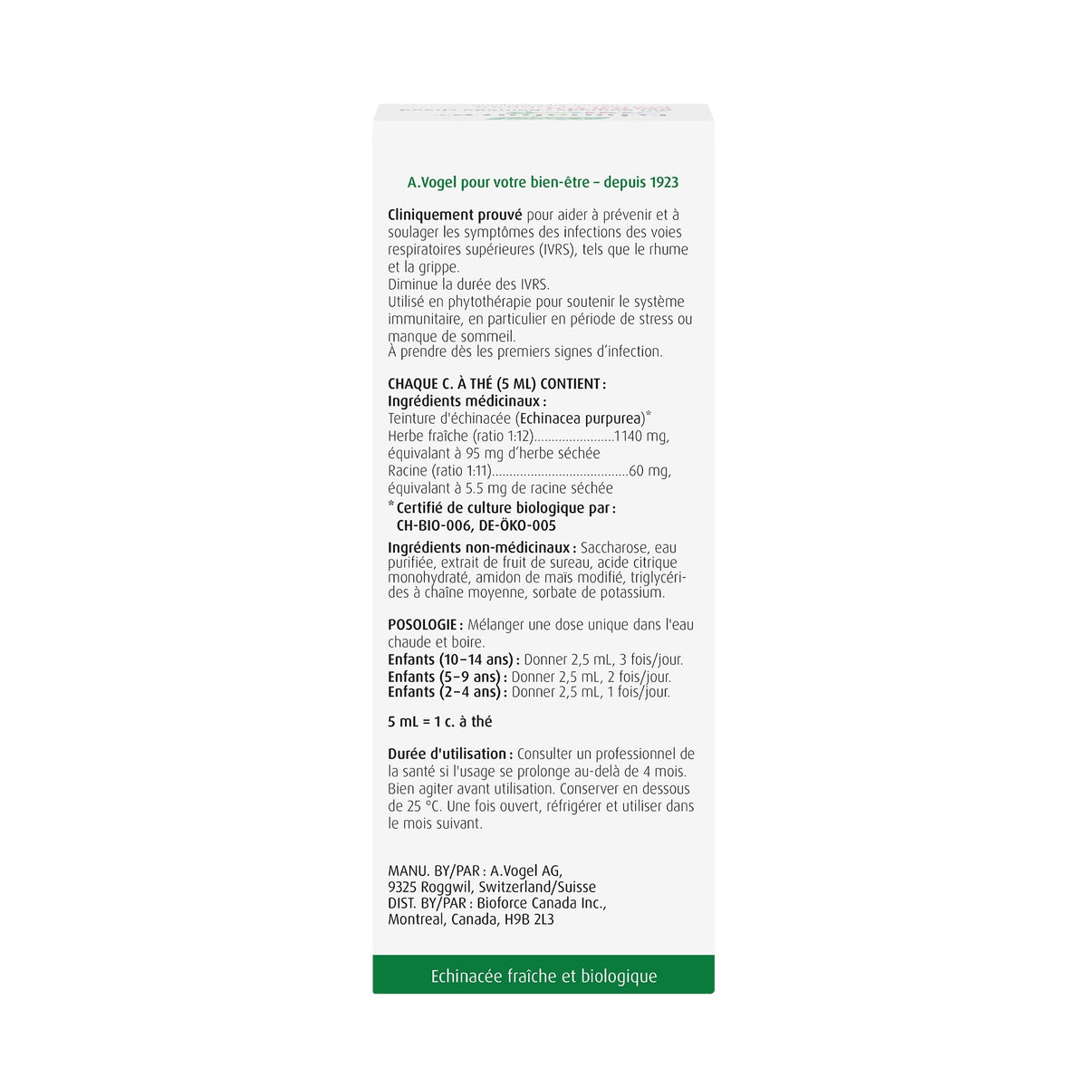 A.Vogel Echinaforce Junior Hot Drink - Cold and Flu Remedy 100mL Children 2+