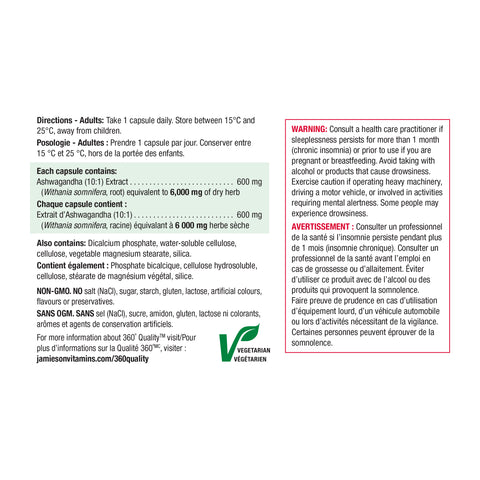 Jamieson Ashwagandha 60 Capsules