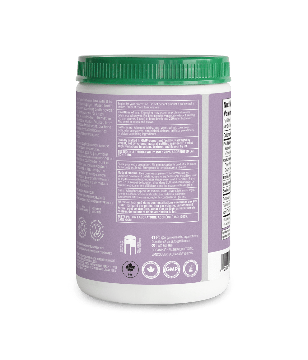 [优惠组合] 6瓶x Organika 生姜味牛骨汤蛋白粉 300g 