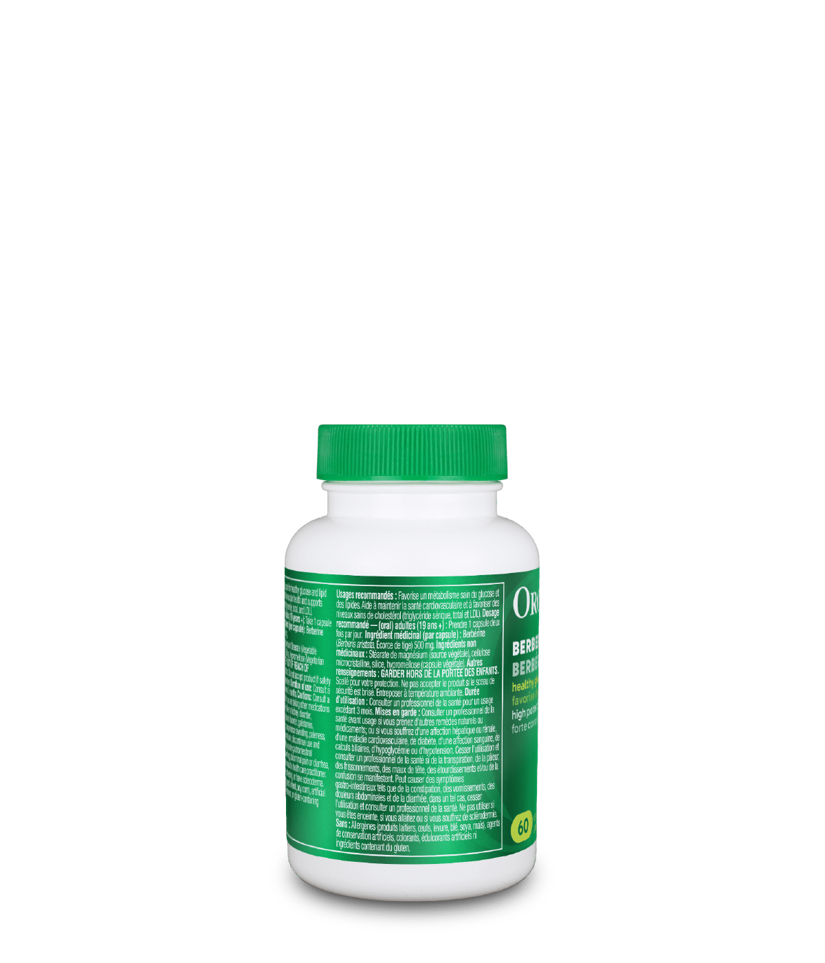 6x Organika Berberine 500 mg, Promotes cardiovascular well-being, 60 Vcaps Bundle