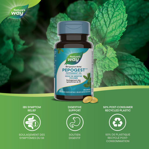 Nature's Way Pepogest™ Peppermint Essential Oil 60 softgels