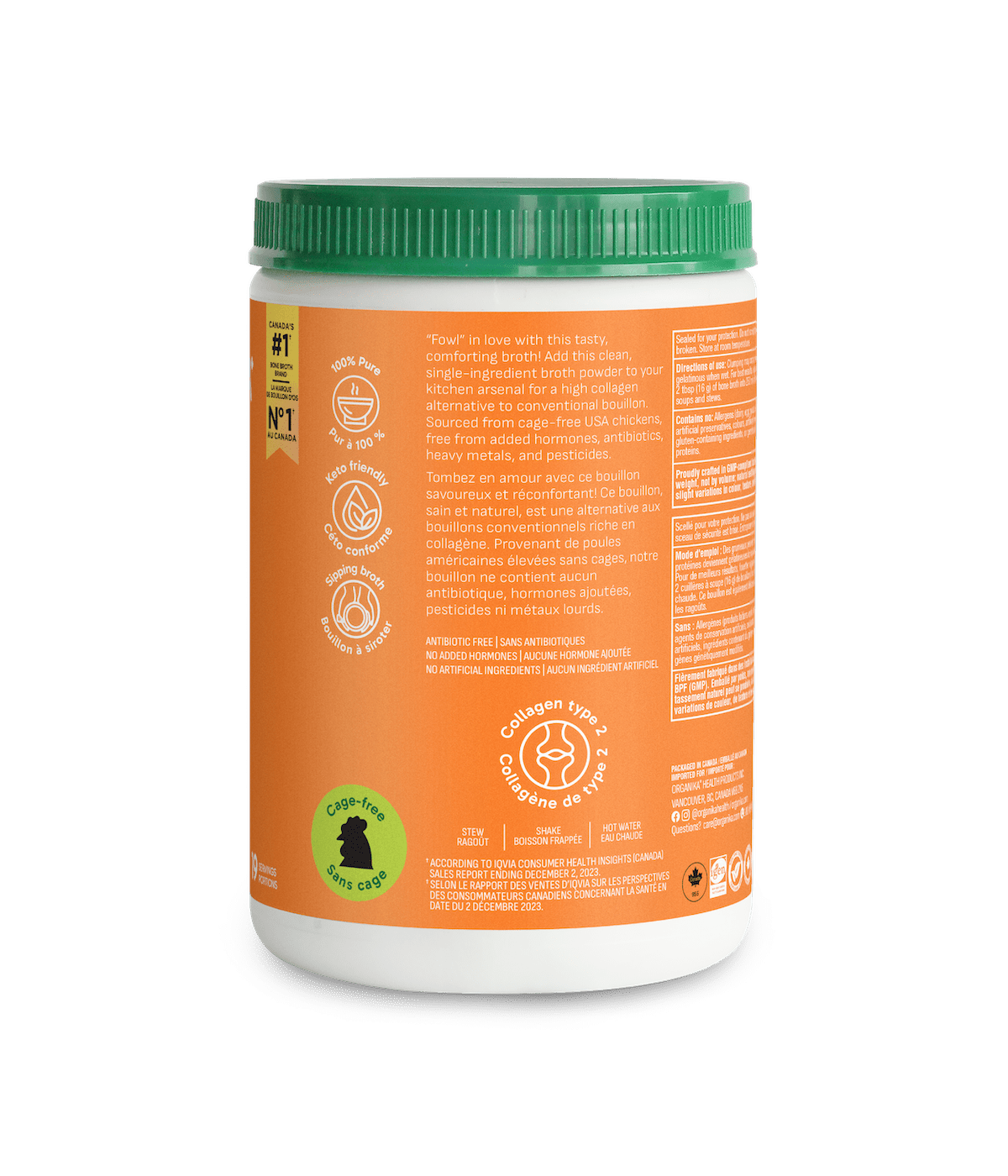 6x Organika Chicken Bone Broth Original Protein Powder 300g Bundle