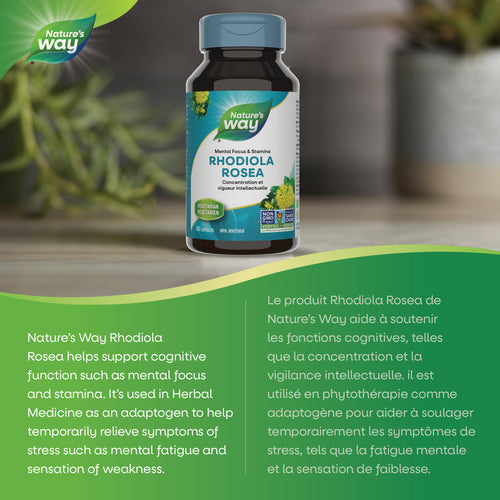 Nature's Way Rhodiola Rosea, 60 Vcaps
