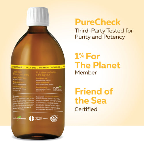 NutraSea+D Omega-3+ Vitamin D, Grapefruit Tangerine, 500mL