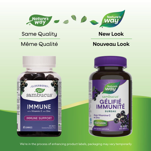 【clearance】Nature's Way Sambucus Immune Support, Original Gummies, 60 gummies Exp: 4/30/2027