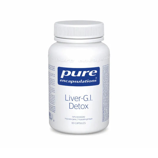 Pure Encapsulations Canadian label Liver-G.I. detox sold by nitvd.com