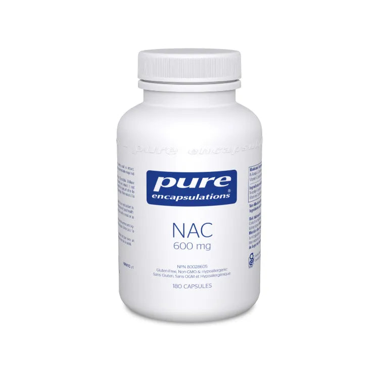 Pure Encapsulations N-乙酰半胱氨酸胶囊 600毫克/180粒 促生谷胱甘肽 促进肺部及呼吸道健康
