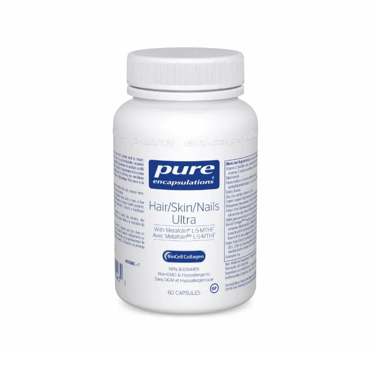 Pure Encapsulations Hair/Skin/Nails Ultra Canadian label sold by nitvd.com