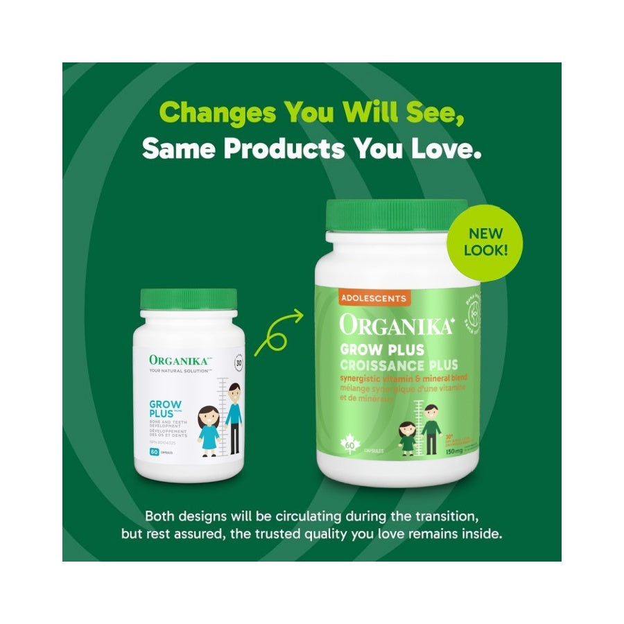 Organika Kids Grow Plus 60 vegetarian capsules
