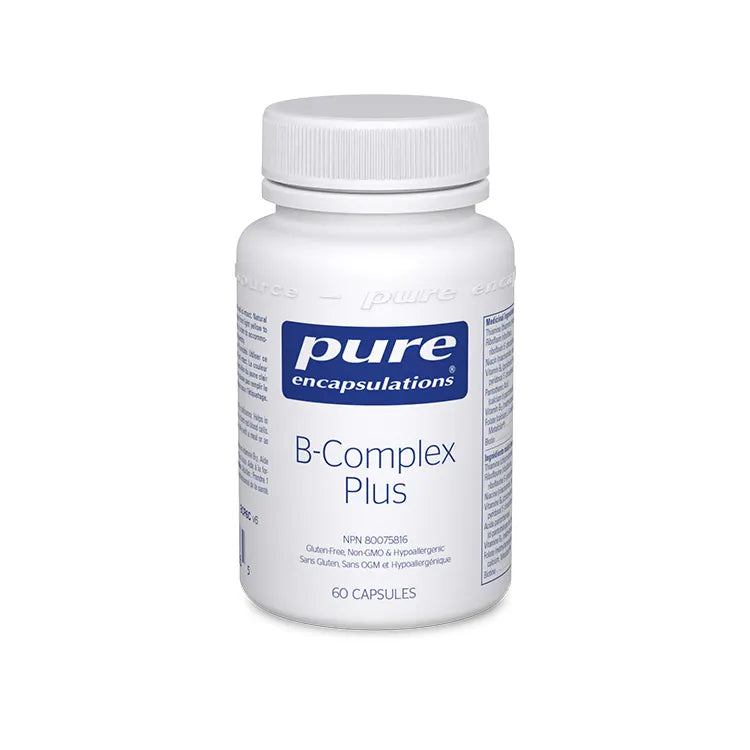 Pure Encapsulations, B-Complex Plus, 60 Vegetarian Capsules Sold online by nitvd.com Canada