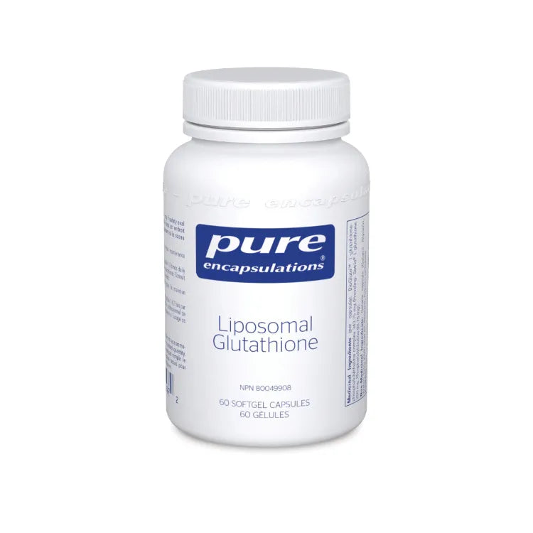 Pure Encapsulations Liposomal Glutathione Canadian label sold by nitvd.com