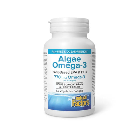 Natural Factors Algae Omega-3 770mg Canadian label sold by nitvd.com vitamin shop