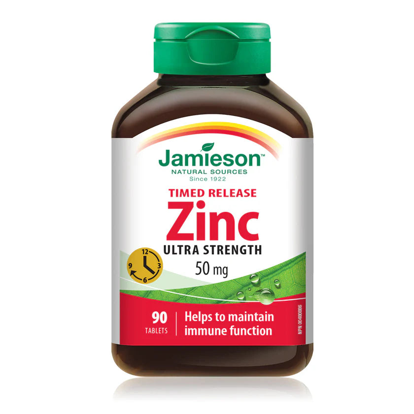 Jamieson Zinc 50 mg Time Release 90 tablets