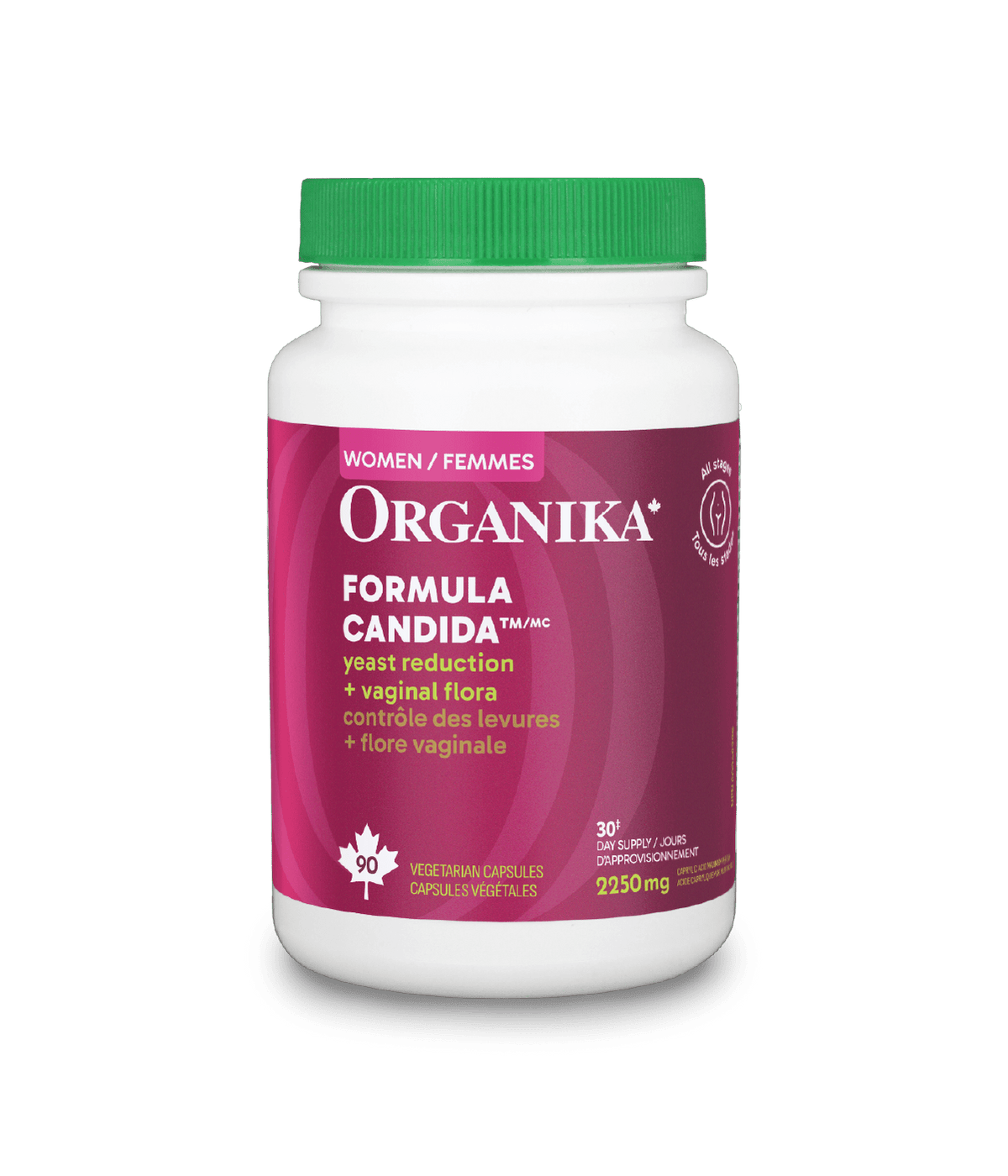 6x Organika Formula Candida with Probiotics, 90vcaps Bundle